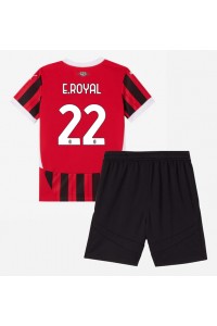 AC Milan Emerson Royal #22 Babytruitje Thuis tenue Kind 2024-25 Korte Mouw (+ Korte broeken)